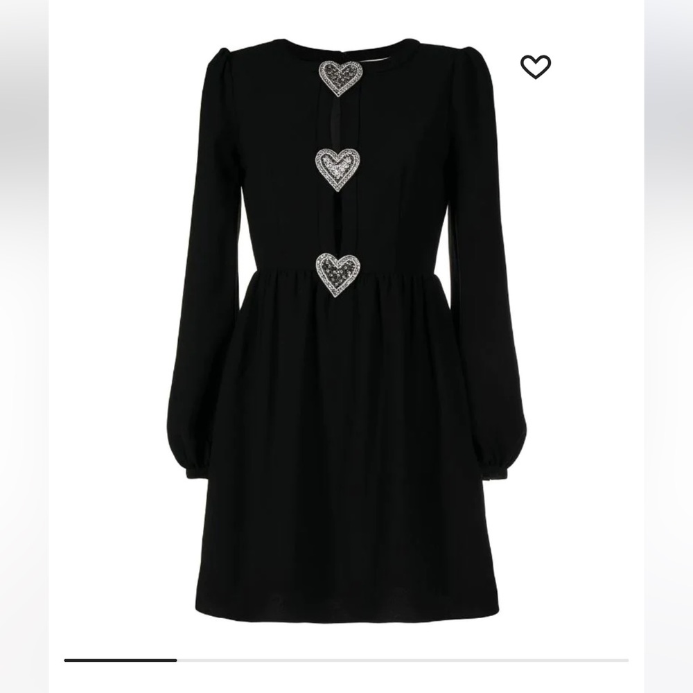 Saloni Camille heart mini dress